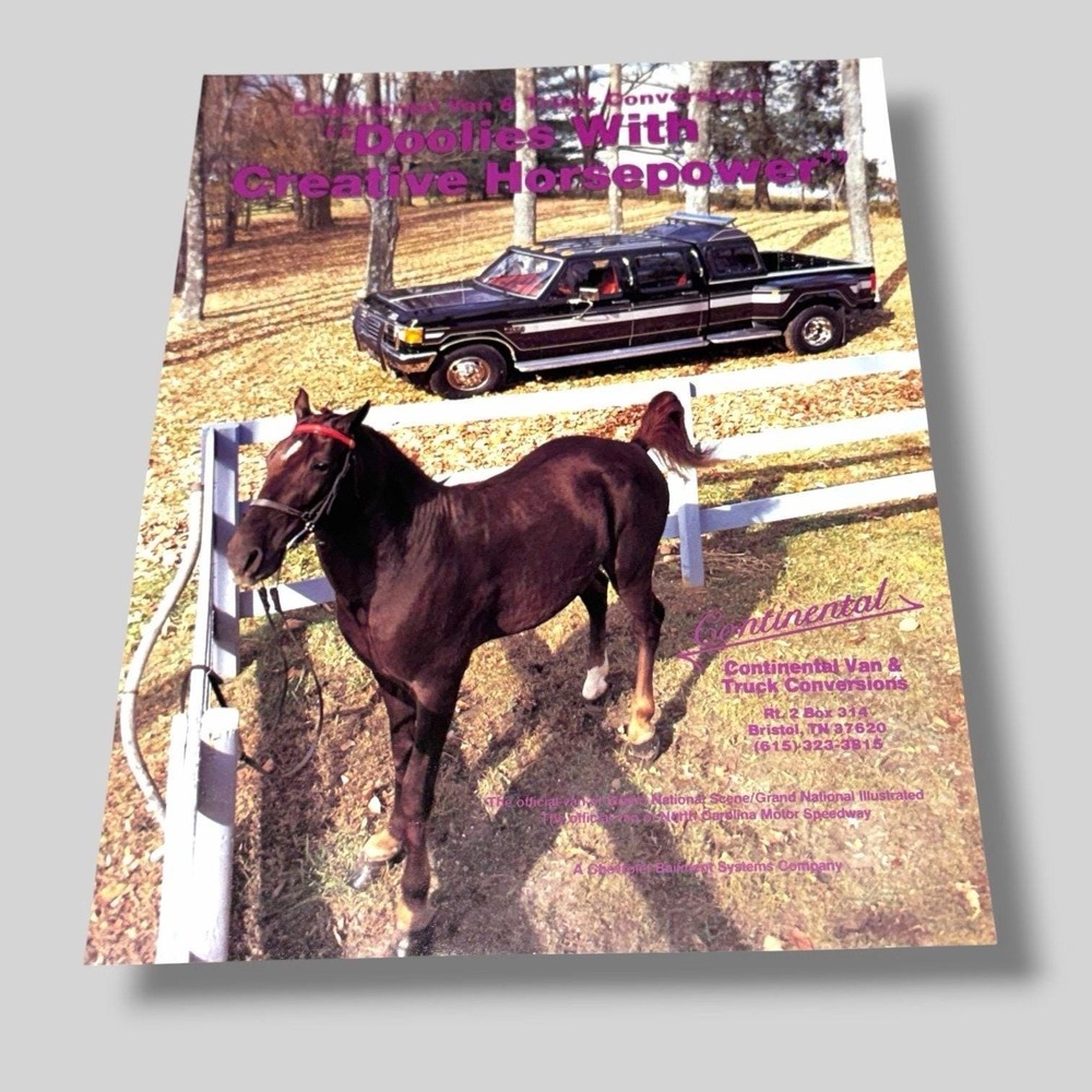 1989 Continental Van And Truck Conversions Doolie with Creative Original Ad Y